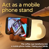 Χαμηλού Κόστους Νυχτερινά Φώτα Νηπιαγωγείου-Νυχτερινό φως για παιδιά, νυχτερινό φως usb για φλιτζάνι καφέ 7 χρωμάτων, νυχτερινό φωτιστικό σιλικόνης με δυνατότητα ρύθμισης έντασης 3 επιπέδων, φωτιστικό παιδικού δωματίου με χρονοδιακόπτη, επαναφορτιζόμενο νυχτερινό φωτιστικό για διακόσμηση, δώρο για