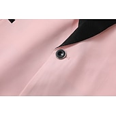  رجالي بليزر + بنطلون رسمي سترة الدعاوى عمل حفلة كوكتيل حفلة الزفاف 2 قطعتين موضة كاجوال الربيع الخريف بوليستر ألوان متناوبة جيب Buttons مريح صدر فردي سترة رياضية رمادي داكن أسود أبيض أحمر غامق