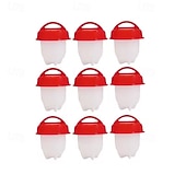 olcso Konyhai eszközök és kütyük-6/9 db szilikon tojásfőző, tapadásmentes, hőálló gőzölőpohár - könnyen használható konyhai eszköz, tökéletes lágy, közepes vagy kemény tojásokhoz