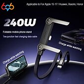 preiswerte Handy-Kabel-1er Pack USB-C-Kabel Lightning-Kabel 100W 5FT USB A zu USB C USB-C zu USB-C USB-C zu Lightning 6 A Ladekabel Schnellladung Hohe Datenübertragung Nylon geflochten Langlebig Magnetisch Für iPhone