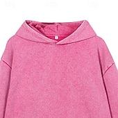 economico felpe con cappuccio da uomo di base-Per uomo Felpa con cappuccio Maglione Nero Rosa Verde militare Viola Caffè Con Cappuccio Semplice Tasca a marsupio Casuale Quotidiano Sport &amp; Outdoor Vintage Cool Abbigliamento Sportivo Primavera
