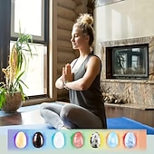 olcso húsvéti-10 db-os csomag húsvéti tojás kristálykövek, csiszolt, véletlenszerű színű drágakövek barkácsoláshoz, lakberendezéshez, asztali díszként való használatra, akvárium dekorációhoz, ünnepi és születésnapi