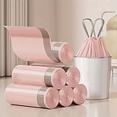 Недорогие Кухонная утварь и гаджеты-1 рулон/50 сверхпрочных, плотных мусорных мешков на завязках - большие портативные кухонные мусорные мешки для домашнего использования.