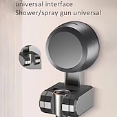 olcso Esemény- és party kellékek-1/2 darabos tapadókorongos zuhanytartó - többcélú fürdőszobai kiegészítő, tapadókorongos permetezőtartó, hordozható, fokozott stabilitás és rugalmasság, praktikus zuhanytartozék-talp