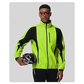 tanie Kurtki i kamizelki męskie-Męskie Kurtka rowerowa Kurtka polarowa Zima Polarowa podszewka Odporność na wiatr Zatrzymujący ciepło Kolarstwo Rower Dres zima Polary Czarny Niebieski Pomarańczowy Odzież rowerowa