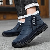 cheap Winter &amp; Snow Boots-Men's Yellow Insulated Winter Boots, Warm and Comfortable Snow Boots for Cold Weather, Ideal for Winter Hiking, Snowboarding and Outdoor Activities