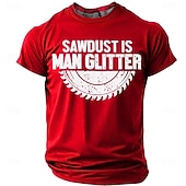  Homens Gíria engraçada Camiseta Manga Curta Camiseta Impressão 3D Gola Redonda Camisa Moda Diário Diário Rua Azul Preto Vermelho Verão Primavera Roupa S M L XL XXL XXXL