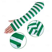 Недорогие домашние носки-Ирландские зеленые носки до колен в стиле Дня Святого Патрика с клевером, праздничные колготки для парада в честь Дня Святого Патрика, праздничная одежда для ног, набор носков в ирландском стиле.