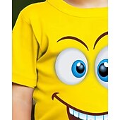 levne Chlapcův 3D vtipný humor-Unisex Chlapecké 3D Grafika Komiks Tričko Košilky Krátký rukáv 3D tisk Léto Jaro Sportovní Módní Šik ven Děti 4-12 let Tričkový Ležérní Denní Venkovní Běžný