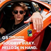 baratos Câmaras, Fotografia &amp; Vídeo-Câmera Mini Keychain - Câmera em Forma de Carro 2K HD - Câmeras Portáteis e Compactas Vintage - Gravador de Vídeo de Bolso para Viagem e Estudo Presente de Dia dos Namorados