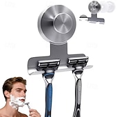 tanie Gadżety łazienkowe-Wytrzymały uchwyt na maszynkę do golenia ze stali nierdzewnej o wadze 15,43 funta do prysznica - uchwyt ścienny do łazienki ze stali nierdzewnej 304, odporny na uszkodzenia, zdejmowany haczyk na