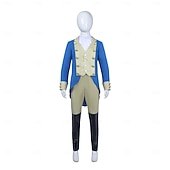  250. výročí USA Rokoko Barroco Úbory Dlouhé rukávy George Washington Alexander Hamilton Koloniální Maškarní kostým Chlapecké Karneval Den nezávislosti 4. července Dětské Kabát Kalhoty Límeček