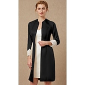 رخيصةأون يلف الأم-كم طويل معاطف / جواكيت دانتيل / ساتان زفاف / حفل / مساء مشد نسائي مع دانتيل / زينة / زر