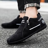 economico Scarpe Casual Slip-On-scarpe slip-on beige da uomo con tomaia morbida: comode scarpe da tutti i giorni per un abbigliamento casual e un comfort che dura tutto il giorno