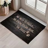 olcso Ajtófajta-Vicces kutyákat kedvelő lábtörlő vizuális csapda padlómatrica csúszásmentes fa stílusú design bejárati ajtóhoz fürdőszobához konyhához beltérre kültérre diatómeás föld gyorsan száradó nedvszívó 20 x