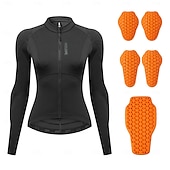 cheap Women's Clothing Sets-WOSAWE Spring/Summer Women's Motorcycle Top Yoga Running Sportswear High Elasticity Skin friendly Jacket Detachable CE Soft Protective Gear MD292/ME322