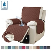 abordables Funda para sillón reclinable-Funda de sofá para mascotas, color sólido, elástica, impermeable, antideslizante, resistente a las manchas, universal, moderna y sencilla, para el hogar, sala de estar, regalo para dueños de mascotas
