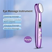 cheap Skin Care Tools-Eye Massage Device To Diminish Dark Circles And Puffiness With Vibration To Tighten Pores And Warmth For Relaxation Featuring A Light Beige Lifting Function.