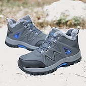 preiswerte Winter- und Schneestiefel-Schwarze Herren-Winterwanderstiefel, wasserdicht und isoliert, ideal für Schnee, Wanderungen und Outdoor-Abenteuer, robustes Schuhwerk für kaltes Wetter und unwegsames Gelände