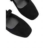 cheap Women's Shoes-Women's Mardi Gras Mustard Yellow Mary Jane Flats with Square Toe – Retro Style, Comfortable Fit, Perfect for Carnival, Festivals, and Daily Wear