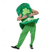 cheap Men's Clothing​-St. Patrick 2026 Shamrock Irish Carnival Fancy Costume Top Hat Novelty Funny Adults' Unisex Saint Patrick's Day Party Easy Carnival Costume Dress Up