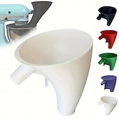 Недорогие Кухонная утварь и гаджеты-Воронка для муки для кухонного комбайна KitchenAid 5 л, насадка против разбрызгивания для стационарного миксера с откидной головкой 4,5 и 5 л (ksm150), инструмент для выпечки, пригодный для мытья в посудомоечной машине, удобный аксессуар для наливания.