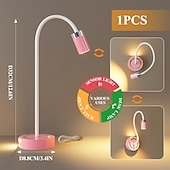 billige Bordlamper-Sensorlampe med justerbar stang, bordlampe med berøringsfri bevegelseskontroll, nattbordlampe for soverom/stue