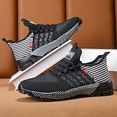 abordables Baskets Décontractées-Chaussures de course noires en mesh pour hommes – baskets athlétiques légères avec tige respirante, idéales pour la course, la salle de sport et les activités sportives.