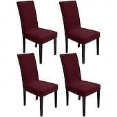 billige stoltrekk-Vanntett stoltrekk tykt jacquard stretch heldekkende ett stykke spisestuestoltrekk bordstolsett 2 4 6 deler