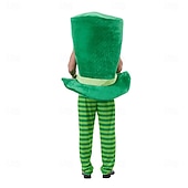 cheap Men's Clothing​-St. Patrick 2026 Shamrock Irish Carnival Fancy Costume Top Hat Novelty Funny Adults' Unisex Saint Patrick's Day Party Easy Carnival Costume Dress Up
