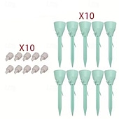 cheap Watering &amp; Irrigation-20pcs Automatic Plant Drip Irrigation Set Adjustable Water Flow Suitable for Indoor and Garden Plants Compatible with Standard EU/US Threaded Bottles Efficient Battery-Free Pot Watering System