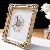 abordables Sculptures-Cadre photo décoratif à motif tridimensionnel de style européen (1 pièce), idéal pour la décoration de photos dans une chambre ou un bureau, accessoire de photographie et décoration murale.