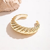 olcso Tánckiegészítők-Samba Kiegészítők Absztrakt Szobrászati Karperecek Nőknek - Modern Irregular Arany  Ezüst Hangzású Karkötők Nagy Kijelentés Ékszerek Előadói Jelmez