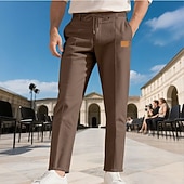 preiswerte Freizeithosen-Herren Hose Freizeithose Baggy-Hosen Kordelzug Tasche Elastischer Bund Einfach Komfort Weich Lässig Täglich Outdoor Urlaub Mode Schwarz Armeegrün