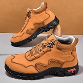tanie Buty trekingowe-Męskie buty trekkingowe na co dzień – wytrzymałe, sznurowane, wygodne i oddychające, idealne na przygody na świeżym powietrzu, wędrówki i do noszenia na co dzień