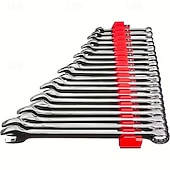 Недорогие Стойки для хранения-Набор магнитных шестигранных ключей — профессиональный модульный ящик для инструментов, прочный полипропиленовый материал, вертикальный органайзер для инструментов с 23 отделениями, черно-красный,