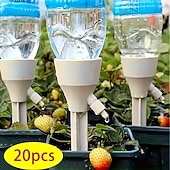 cheap Watering &amp; Irrigation-20pcs Automatic Plant Drip Irrigation Set Adjustable Water Flow Suitable for Indoor and Garden Plants Compatible with Standard EU/US Threaded Bottles Efficient Battery-Free Pot Watering System