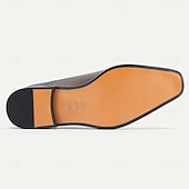 economico Scarpe Eleganti Classiche-Per uomo Classico Casual Matrimonio Pelle Pelle Pieno Fiore Italiana Antiscivolo Allacciatura Nero Giallo Rosso Primavera Tutte le stagioni