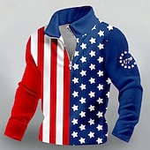 abordables Sweatshirts Patriotiques 250-4 juillet 2026 250e jour commémoratif Sweat-shirt à capuche à manches longues drapeau américain pour hommes Casual extérieur