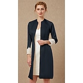 رخيصةأون يلف الأم-كم طويل معاطف / جواكيت دانتيل / ساتان زفاف / حفل / مساء مشد نسائي مع دانتيل / زينة / زر