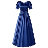 abordables Vestido-Victoriano Medieval Renacimiento Vestido Cóctel Vestido vintage Vestido de té Vestido de fiesta de graduación Mujer Chica Disfraz Cosecha Cosplay Fiesta Mascarada Fiesta de Té Vestido
