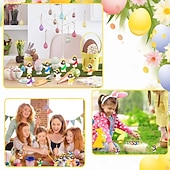 お買い得  イースター-50/100個の小さなイエスのフィギュア、ミニイエスのフィギュア、イースターギフト、イースターエッグ詰め物用の小さな像、マルチカラーの小さなイエスのフィギュア、ミニチュアフィギュア、隠すのに