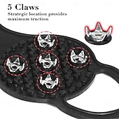 billige Håndverktøy-1 par 5-knotters stegjern for snø og is sklisikre skopigger sklisikre skotrekk klatreklosser stegjern sterkt grep