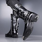 economico Stivali da cowboy e occidentali-stivali da cowboy da uomo in pelle marrone chiaro – stile western con dettagli eleganti, perfetti per matrimoni in campagna ed eventi informali