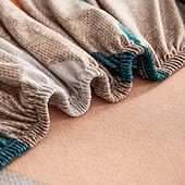 abordables Couverture du canapé Futon-Housse de canapé-lit extensible en tissu imprimé, disponible en 3 tailles différentes, housse de canapé sans accoudoirs, housse de banc élastique, protection décorative pour le Nouvel An, décoration