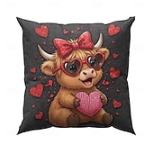 お買い得  枕、挿入物、カバーを投げます-1 個 ベルベット 枕カバー, プリント シンプル カジュアル 方形 伝統的な クラシック