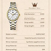 halpa Kvartsikellot-Uusi Olevs Tuontiliike Naisten Liikekello On Koristeltu Hohtavalla Kalenteripäivänä Näyttö Digitaalinen Näyttö Kvartsikello Rentouttava Vedenkestävä Urheilullinen Rannekello Valentine's Day Lahja