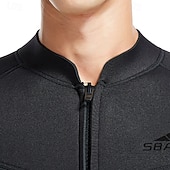 cheap Wetsuits &amp; Diving Suits-Men's 3mm Neoprene Wetsuit Shirt Dive Top Rash Guard Stretchy Long Sleeve Surfing Snorkeling Scuba Solid Color Winter