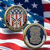  Moneda Conmemorativa de la Fuerza Aérea de EE. UU. – Moneda de Desafío del 250 Aniversario Coleccionable Militar del Águila Americana Souvenir de Metal de Doble Cara para Veteranos Regalo Patriótico