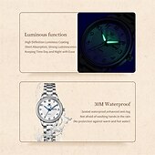 halpa Kvartsikellot-Uusi Olevs Tuontiliike Naisten Liikekello On Koristeltu Hohtavalla Kalenteripäivänä Näyttö Digitaalinen Näyttö Kvartsikello Rentouttava Vedenkestävä Urheilullinen Rannekello Valentine's Day Lahja